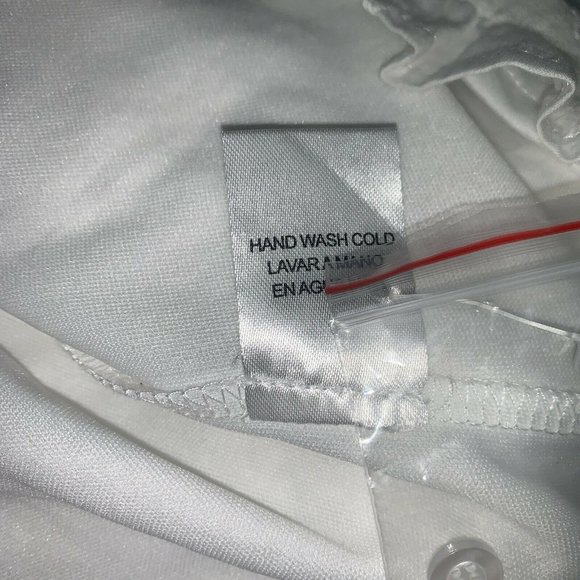 Ellison Womens White Embroidered Sleeveless Dress Size L Button Front Ruffles - Picture 7 of 7